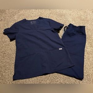 Figs Navy Blue Women's Top
